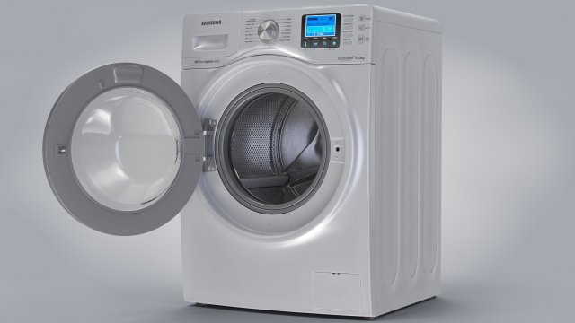 Ecobubble Washing Machine Samsung 3D 模型 .c4d .max .obj .3ds .fbx .stl .blend 