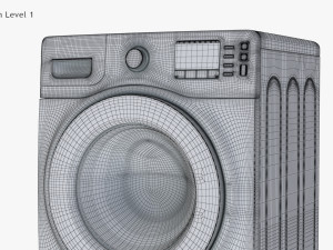 Ecobubble Washing Machine Samsung 3D 模型