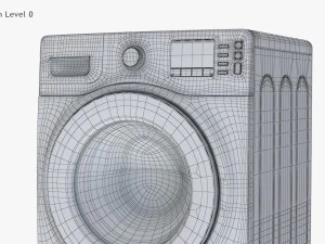 Ecobubble Washing Machine Samsung 3D Model