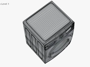 Ecobubble Washing Machine Samsung 3D Model