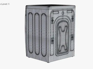 Ecobubble Washing Machine Samsung 3D Model