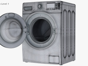 Ecobubble Washing Machine Samsung 3D 模型