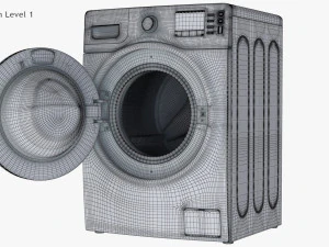 Ecobubble Washing Machine Samsung 3D Model