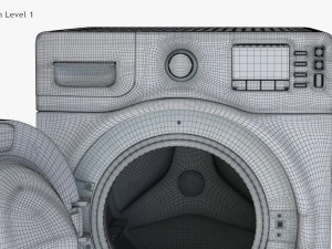 Ecobubble Washing Machine Samsung 3D Model