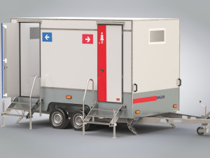 Portable WC Trailer Modello 3D