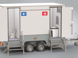 Portable WC Trailer Modelo 3D