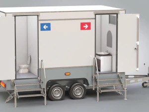Trailer WC Portabel Model 3D