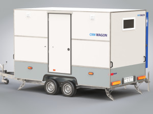 Portable WC Trailer Modelo 3D