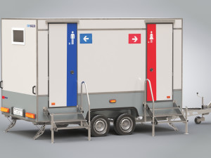 Portable WC Trailer Modelo 3D
