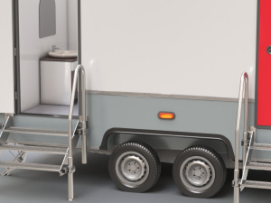 Portable WC Trailer Modelo 3D