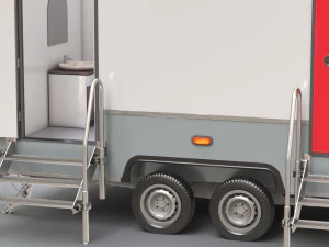 Trailer WC Portabel Model 3D