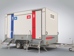 Portable WC Trailer Modelo 3D