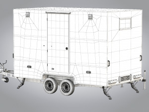 Portable WC Trailer Modelo 3D