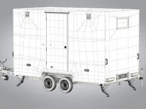 Trailer WC Portabel Model 3D