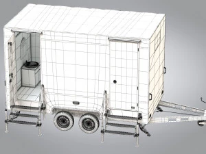 Trailer WC Portabel Model 3D