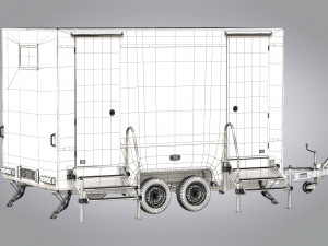 Portable WC Trailer Modelo 3D