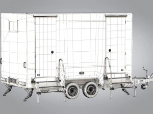 Trailer WC Portabel Model 3D