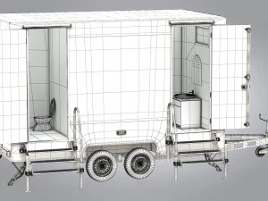 Trailer WC Portabel Model 3D