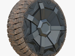 4 Seasons Cybertruck Wheels Model 3D