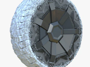 Rodas Cybertruck 4 Esta&ccedil;&otilde;es Modelo 3D