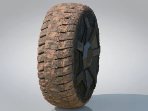 Rodas Cybertruck 4 Esta&ccedil;&otilde;es Modelo 3D