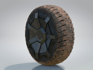 4 Seasons Cybertruck Wheels Model 3D