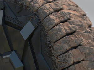 Rodas Cybertruck 4 Esta&ccedil;&otilde;es Modelo 3D