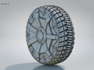 4 Seasons Cybertruck Wheels Model 3D