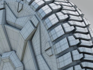 Rodas Cybertruck 4 Esta&ccedil;&otilde;es Modelo 3D