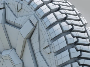 Rodas Cybertruck 4 Esta&ccedil;&otilde;es Modelo 3D