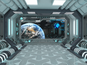 Sci-fi Interior Spacecraft Modelo 3D