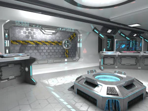 Sci-fi Interior Spacecraft 3D Model