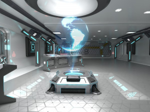 Sci-fi Interior Spacecraft 3D मॉडल
