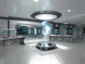 Sci-fi Interior Spacecraft 3D Model