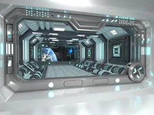 Sci-fi Interior Spacecraft 3D Model