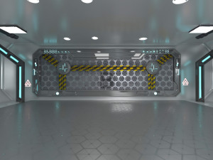 Sci-fi Interior Spacecraft 3D मॉडल