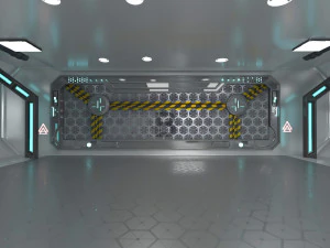 Sci-fi Interior Spacecraft 3D Model