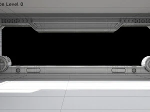 Sci-fi Interior Spacecraft 3D Model