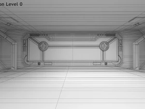 Sci-fi Interior Spacecraft 3D Model