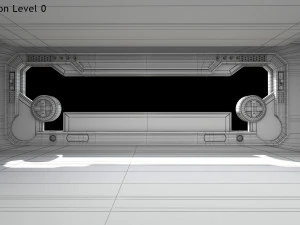 Sci-fi Interior Spacecraft 3D Model