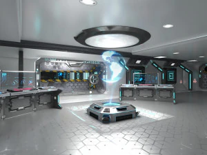 Sci-fi Interior Spacecraft 3D Model