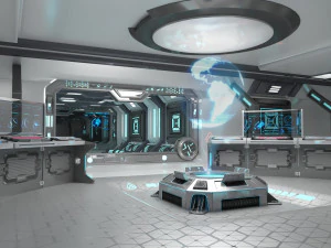 Sci-fi Interior Spacecraft 3D Model