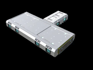 Sci-fi Interior Spacecraft 3D Model