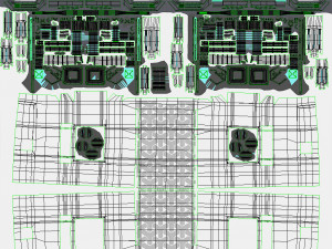 Sci-fi Interior Spacecraft 3D मॉडल