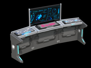 Sci-fi Work Desk Modelo 3D