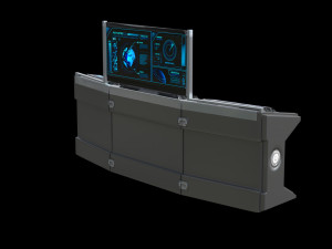 Sci-fi Work Desk Model 3D