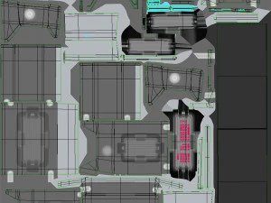 Bilim Kurgu &Ccedil;alışma Masası 3D Model