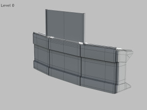 Sci-fi Work Desk Model 3D