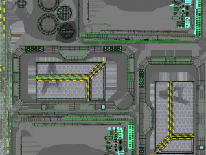 Animated Sci-fi Gate T1 Model 3D