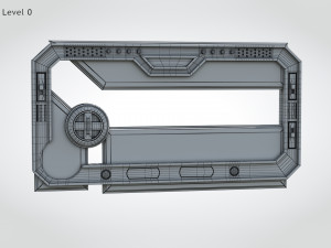 Animated Sci-fi Gate T1 Model 3D